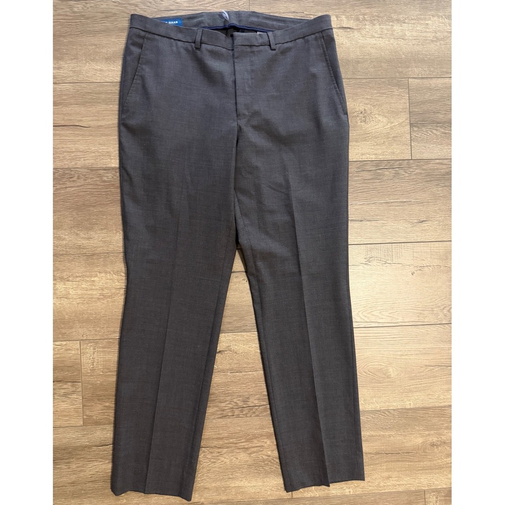 Cole Haan Mens Wool Blend Dress Pants Charcoal Gray Size 35 x 31‎
